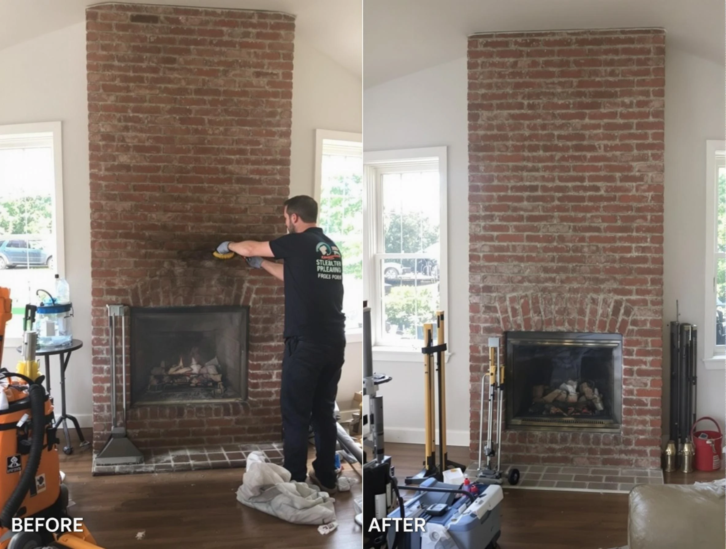 Finished chimney sweeping service by Castle Shannon Chimney Sweep in Castle Shannon, PA